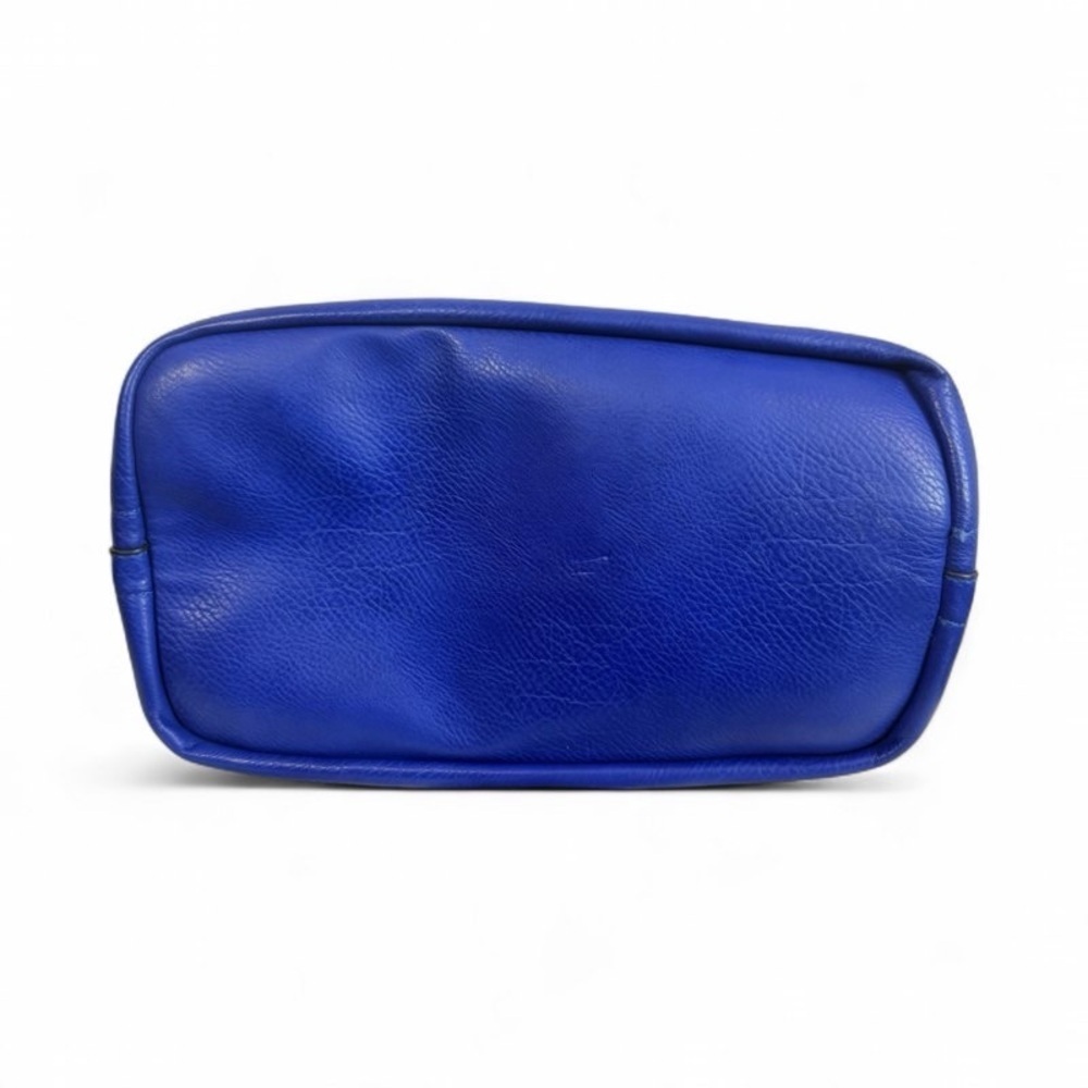 BLUE FAUX LEATHER HOBO SHOULDER BAG - Picture 5 of 10